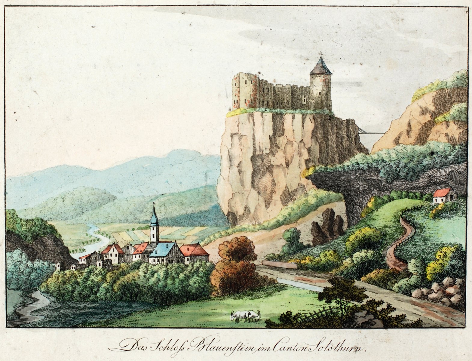 Das Schloss Blauenstein im Canton Solothurn_Zentralbibliothek Solothurn